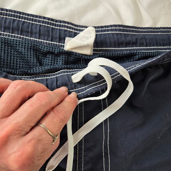 Speedo Navy and Orange Floral Swim Trunks - Picture 5 of 16